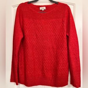 NWT LOFT Burnt Orange Sweater Size L